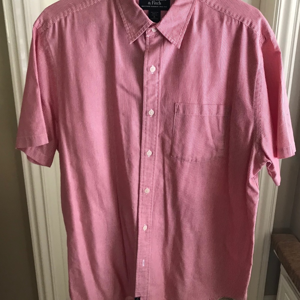 ABERCROMBIE & FITCH men's short sleeve shirt size XL